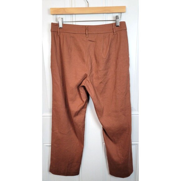 J. Jill Love Linen Straight Leg Ankle Pants Size 4 - Picture 8 of 8